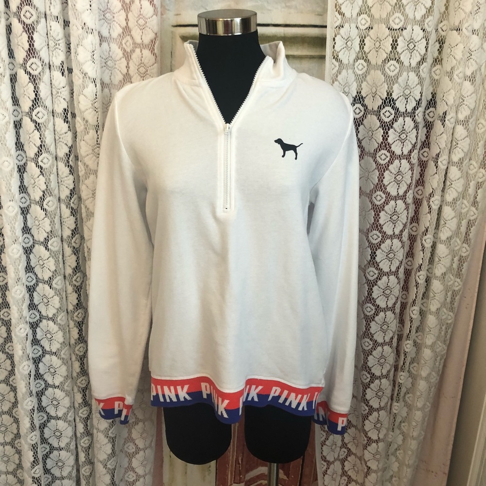 white sweatshirt